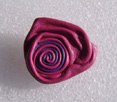 Broche cuir souple rose lilas