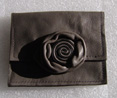 Porte monnaie porte cartes cuir souple taupe