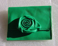 Porte monnaie porte cartes cuir souple vert menthe